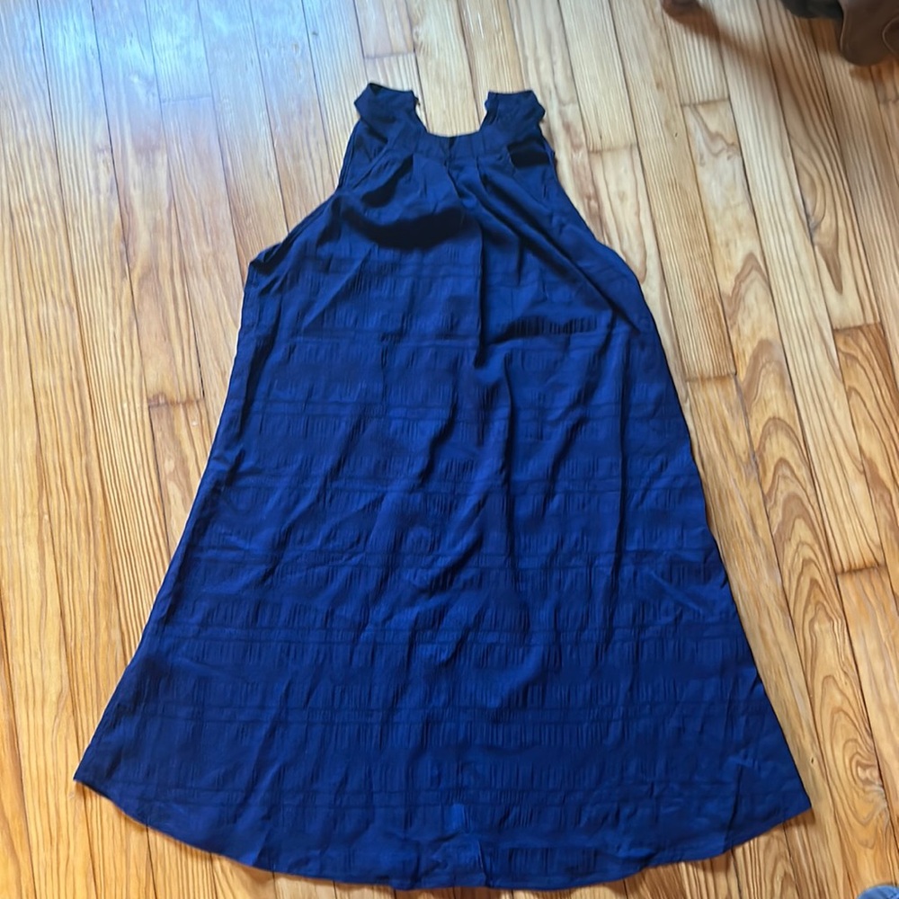Navy blue halter dress